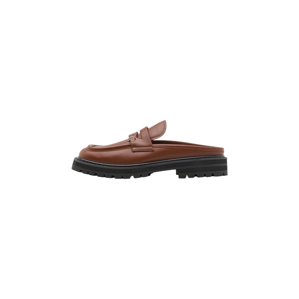 Marni NIB Piercing 2.0 Chunky Sabot Loafers in Cognac Size 40